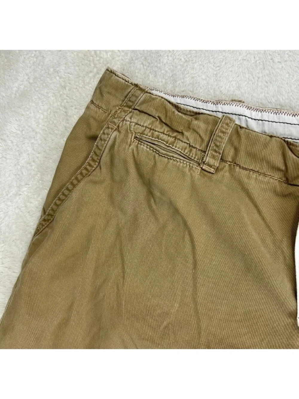 Polo by Ralph Lauren‎ Chino Shorts Mens 42 Brown Relaxed Fit Drawstring “Read”